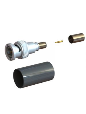 Coax Connectors Ltd 10-045-Q66-AI BNC Straight Crimp/Crimp Plug for RG59 (IP68 Unmated)