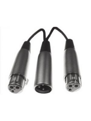 Calrad 10-150 XLR Y Cable w/ 1 Male to Dual Females