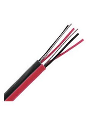 Belden1504A Multi-Conductor Double-Pair Cable - 22 AWG (Black & Red)