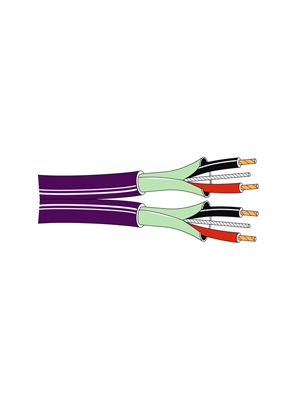 Belden 1802B Multi-Conductor Double-Pair Audio Cable - 24 AWG (Violet)