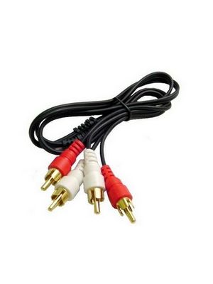 Calrad 55-1010G Gold Plated RCA Male to Male Stereo Cable (3 FT)