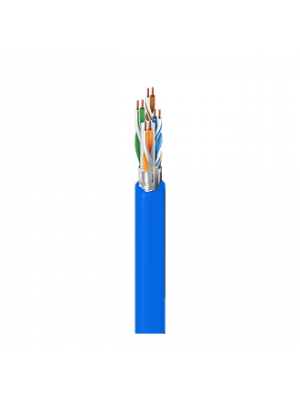 Belden 2412FS Category 6+ Enhanced Cable, 23 AWG, 4 Pair, F/UTP, CMR  BLUE (1K REEL)