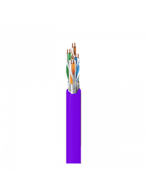 Belden 2413FS Category 6+ Enhanced Plenum Cable, 4 Pair, F/UTP, CMP PURPLE (1K REEL)