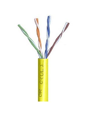 Belden 1583A Multi-Conductor Category 5e Nonbonded 4-Pair Cable - 24 AWG (by the foot) - Yellow