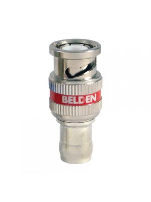 Belden 12 GHz BNC Plug, One Piece RG-59 Compression Connector (50 Pack)