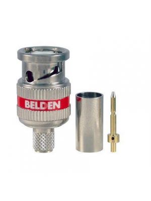 Belden 4505RBUHD3 B50 12 GHz, RG-59, UHD, BNC, 3 Piece Crimp Connector (50 Pack)