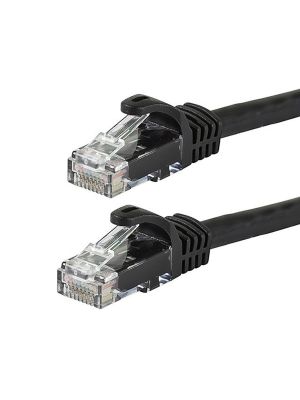 PacPro Cat6a UTP Black Patch Cord (50 FT)