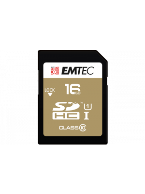 EMTEC ECMSD16GHC10GP SD UHS-I U1 Elite Gold 16GB SD Card