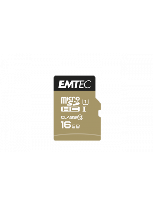 EMTEC ECMSDM16GHC10GP microSD UHS-I U1 Elite Gold 16GB microSD Card