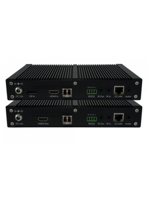 TechLogix TL-IPFO-KIT HDMI/Disp Port Control & Ethernet over Two Fiber Optic Cable Extender Set