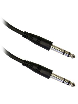 NoShorts 1/4 Inch Stereo Male Quad Audio Cable - 24 AWG (5FT) 