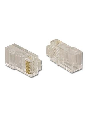 Pan Pacific PT-088R Round 2 Prong RJ45 Connector For Stranded Twisted Pair Cable