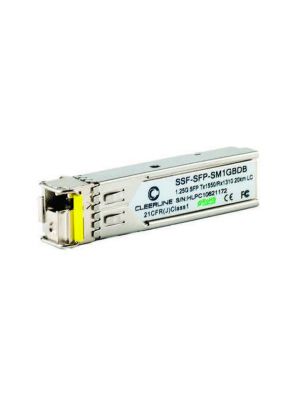Cleerline SSF-SFP-SM1GBDB 1.25G SFP transceiver BiDi T:1550/R:1310nm, 20Km max reach, w/DDM