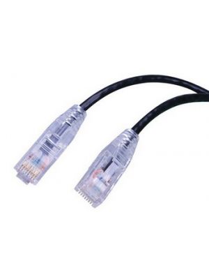 Vanco SCAT6-25BK Super Slim CAT6 (UTP) 550 MHz Network Patch Cable - Non Booted (25 FT)