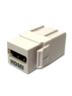 Wavenet WHDMI-WH-E HDMI Keystone Style Feedthrough Coupler (White)