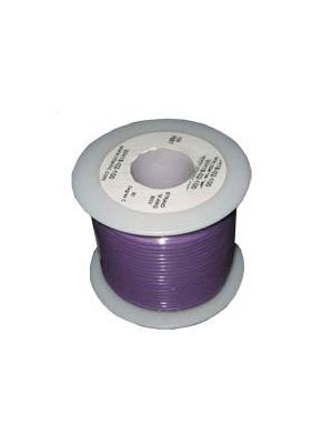 NTE Electronics WH26-07-100 26AWG Stranded Violet Hook-Up Wire (100FT)