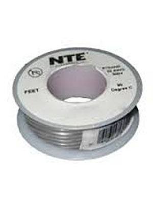 NTE Electronics WH22-08-25 22AWG Stranded Gray Hook-Up Wire (25FT)