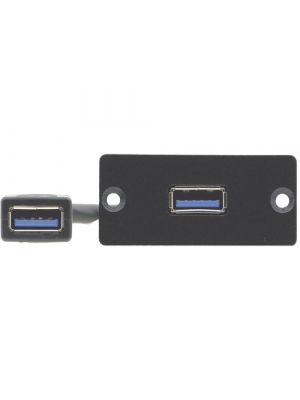 Kramer WU3-AA USB 3.0 (A/A) Wall Plate Insert (Gray)