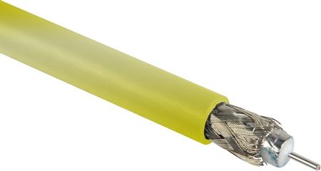 Belden 4694R 12G-SDI 4K Ultra-High-Definition Yellow Coax Cable - 18 AWG  (1000 FT Roll)