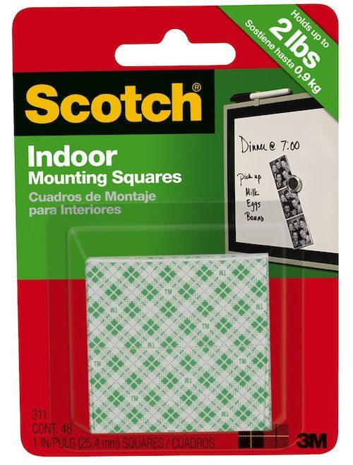 3M Scotch 311DC Heavy Duty 1Inch Mounting Squares CAAVO Mount TV 