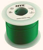 NTE Electronics WH18-05-25 Hook Up Wire, Stranded, Type 18 Gauge, 25'  Length, Green