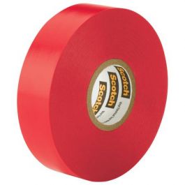 3M 35-Red-1/2x20FT 0.5 x 20' x 7Mil 600V Red Vinyl/Rubber Adhesive Color  Coding/Insulating Electrical Tape - ME Campbell Co