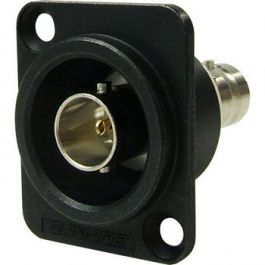 Canare BCJ-JRUDBK 75-ohm 12G-SDI BNC Jack-Jack Black Flush